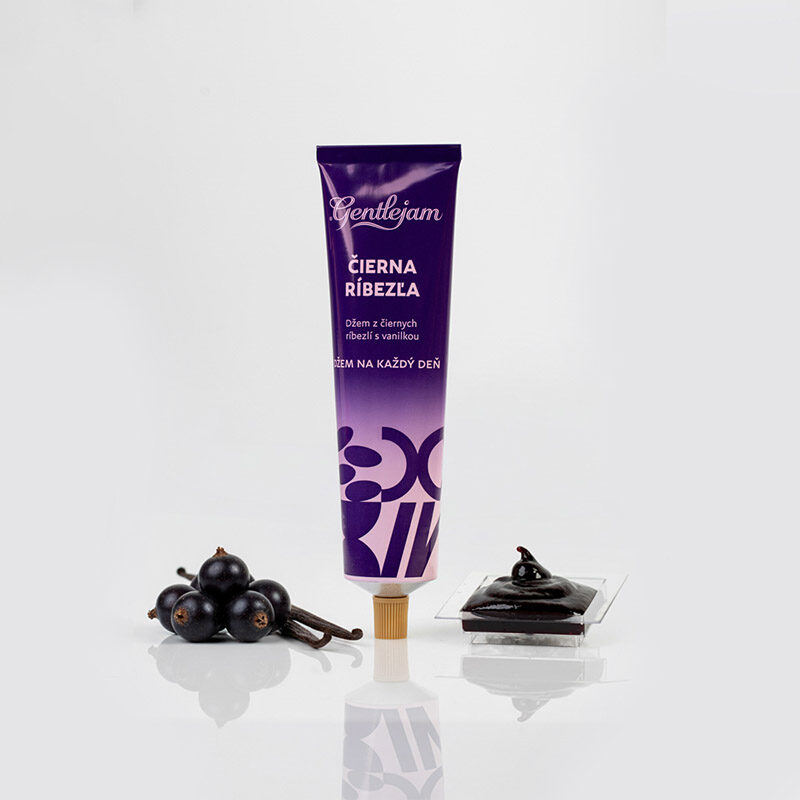 ČIERNA RÍBEZĽA - Džem z čiernych ríbezlí s vanilkou v tube