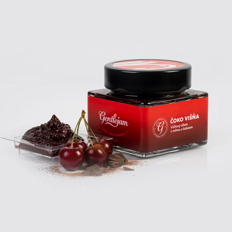 ČOKO VIŠŇA - Višňový džem s mätou a kakaom