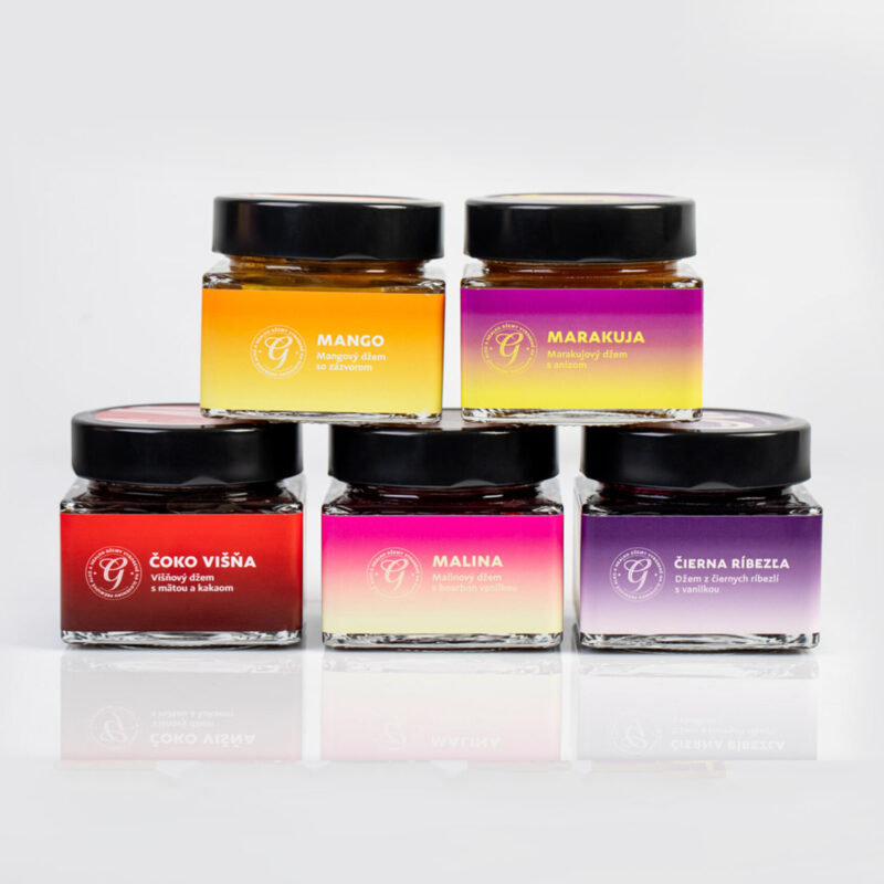 Kompletný mix - 5x džem v skle