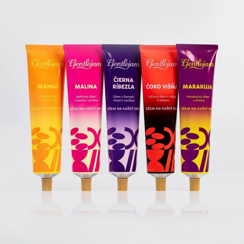 Kompletný tubový mix - 5x džem v tube